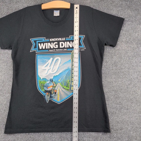 Port & Company Womens Knoxville Tennessee T-Shirt Black Size XL Wing Ding - Picture 10 of 12